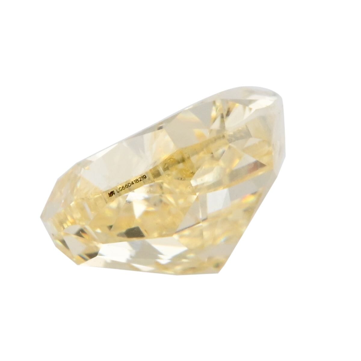 IGI Certified Luxuriant Lab Grown Yellow Diamond (Pear) (VS2) 1.00 ctw image number 2