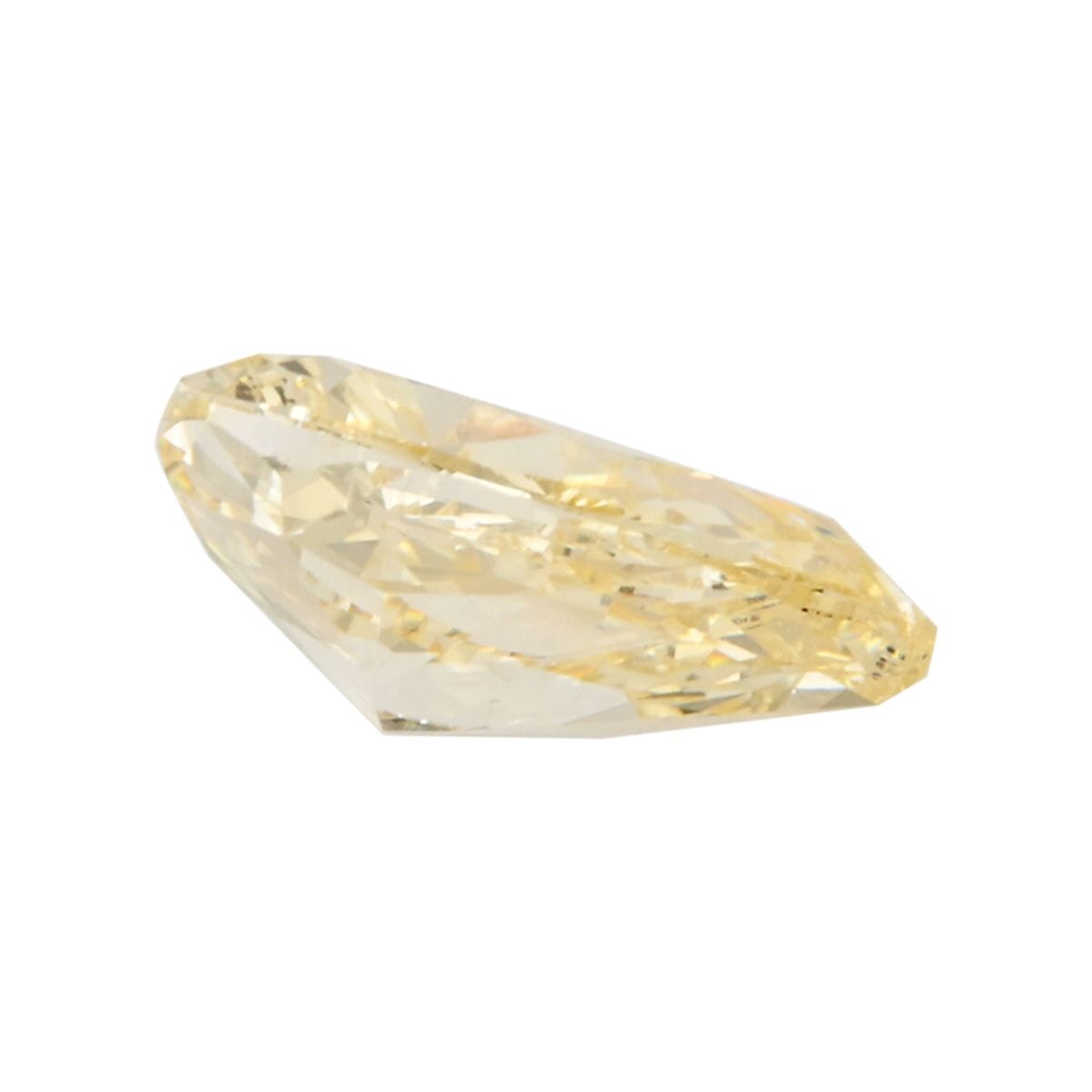 IGI Certified Luxuriant Lab Grown Yellow Diamond (Pear) (VS2) 1.00 ctw image number 3