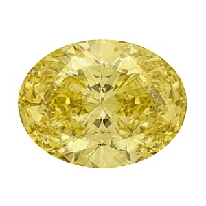 IGI Certified Luxuriant Lab Grown Yellow Diamond (Oval) (VS2) 2.00 ctw