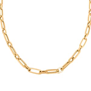 5mm Paperclip Chain Necklace in 14K Yellow Gold 18 Inches 8.10 Grams