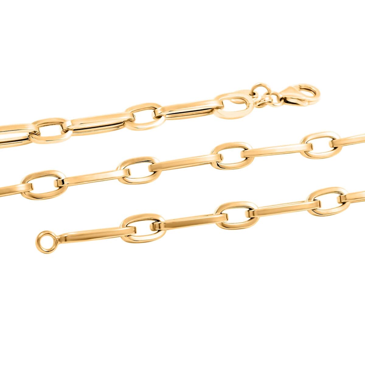 5mm Paperclip Chain Necklace in 14K Yellow Gold 18 Inches 8.10 Grams image number 2