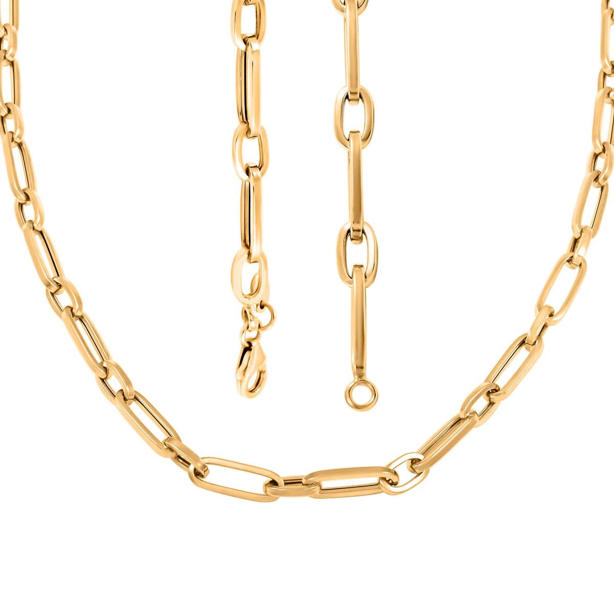 5mm Paperclip Chain Necklace in 14K Yellow Gold 18 Inches 8.10 Grams image number 3