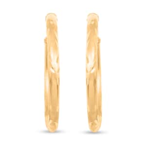 14K Yellow Gold 31.7x2.9 mm Hoop Earrings 2.70 Grams