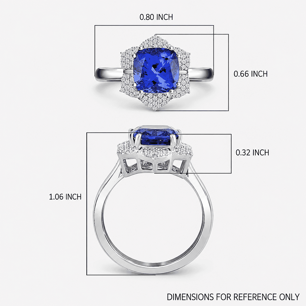 Certified and Appraised Rhapsody AAAA Tanzanite and E-F VS Diamond 4.25 ctw Ring in 950 Platinum (Size 10.0) 7.65 Grams