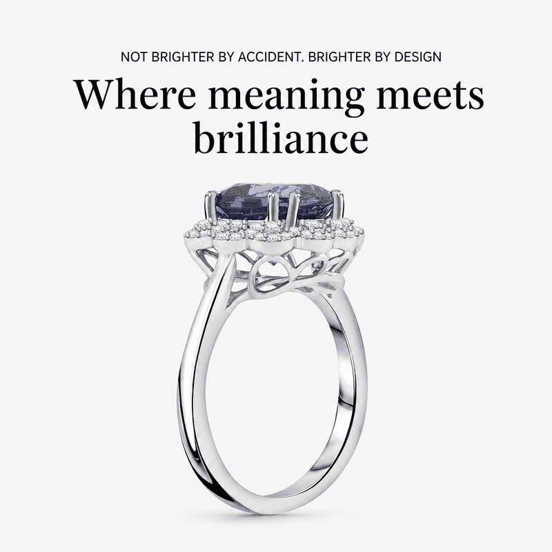 Certified and Appraised Rhapsody AAAA Tanzanite and E-F VS Diamond 4.25 ctw Ring in 950 Platinum (Size 5.0) 7.65 Grams