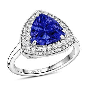 Certified & Appraised Rhapsody AAAA Tanzanite and E-F VS Diamond 3.50 ctw Ring in 950 Platinum (Size 6.0) 6.80 Grams