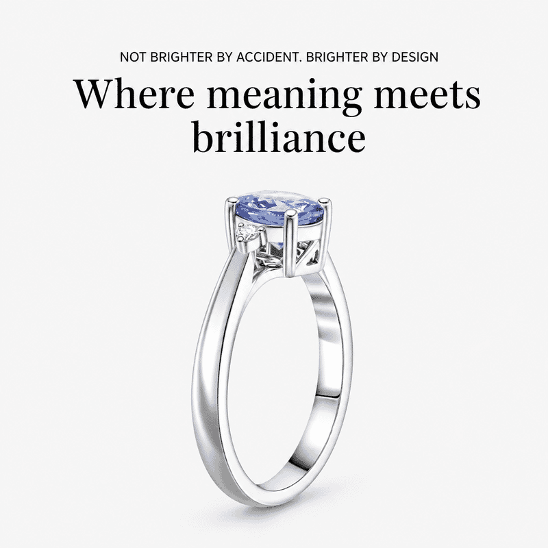 Certified & Appraised Luxoro AAA Tanzanite and G-H I2 Diamond 1.60 ctw Ring in 10K White Gold with Free Tanzanite Book (Size 10.0)