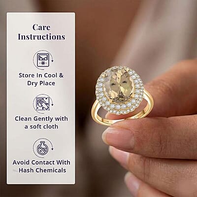 Certified & Appraised Luxoro AAA Tanzanite and G-H I2 Diamond 1.60 ctw Ring in 10K White Gold with Free Tanzanite Book (Size 10.0)