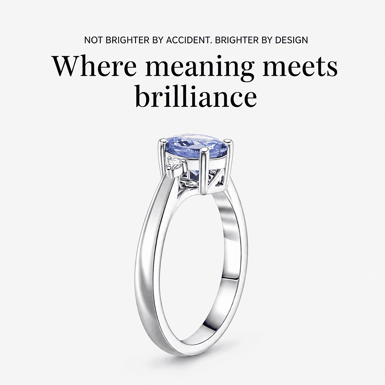 Certified & Appraised Luxoro AAA Tanzanite and G-H I2 Diamond 1.60 ctw Ring in 10K White Gold with Free Tanzanite Book (Size 6.0)