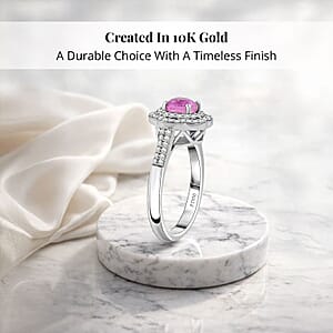 Certified & Appraised Rhapsody 950 Platinum AAA Madagascar Pink Sapphire, Diamond (F-E, VS) (0.41 cts) Ring (Size 8.5) (7 g) 1.75 ctw