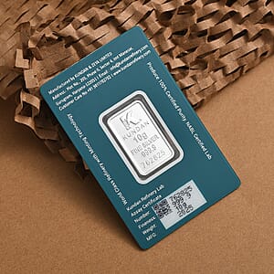  Kundan 999.9 Fine Silver Forever Rose Bar 10 Grams