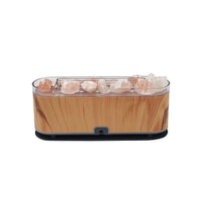 Brown Flame Aroma Diffuser with 10 Essential Oils and Color Changing Mood Lights Himalayan Salt Lamp (5V, 200ml)