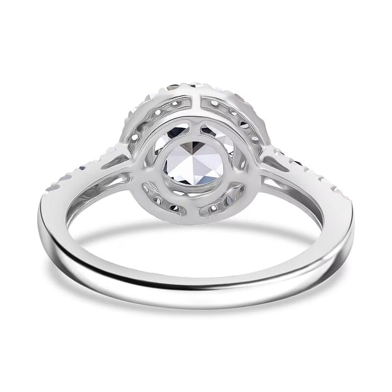 SGL Certified Luxuriant Lab Grown Diamond G-H VS 1.00 ctw Halo Ring in 950 Platinum (Size 10.0) 4.05 Grams