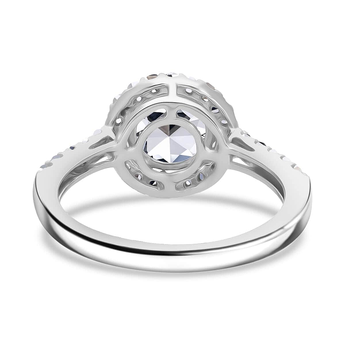 SGL Certified Luxuriant Lab Grown Diamond G-H VS 1.00 ctw Halo Ring in 950 Platinum (Size 7.5) 4.05 Grams image number 4
