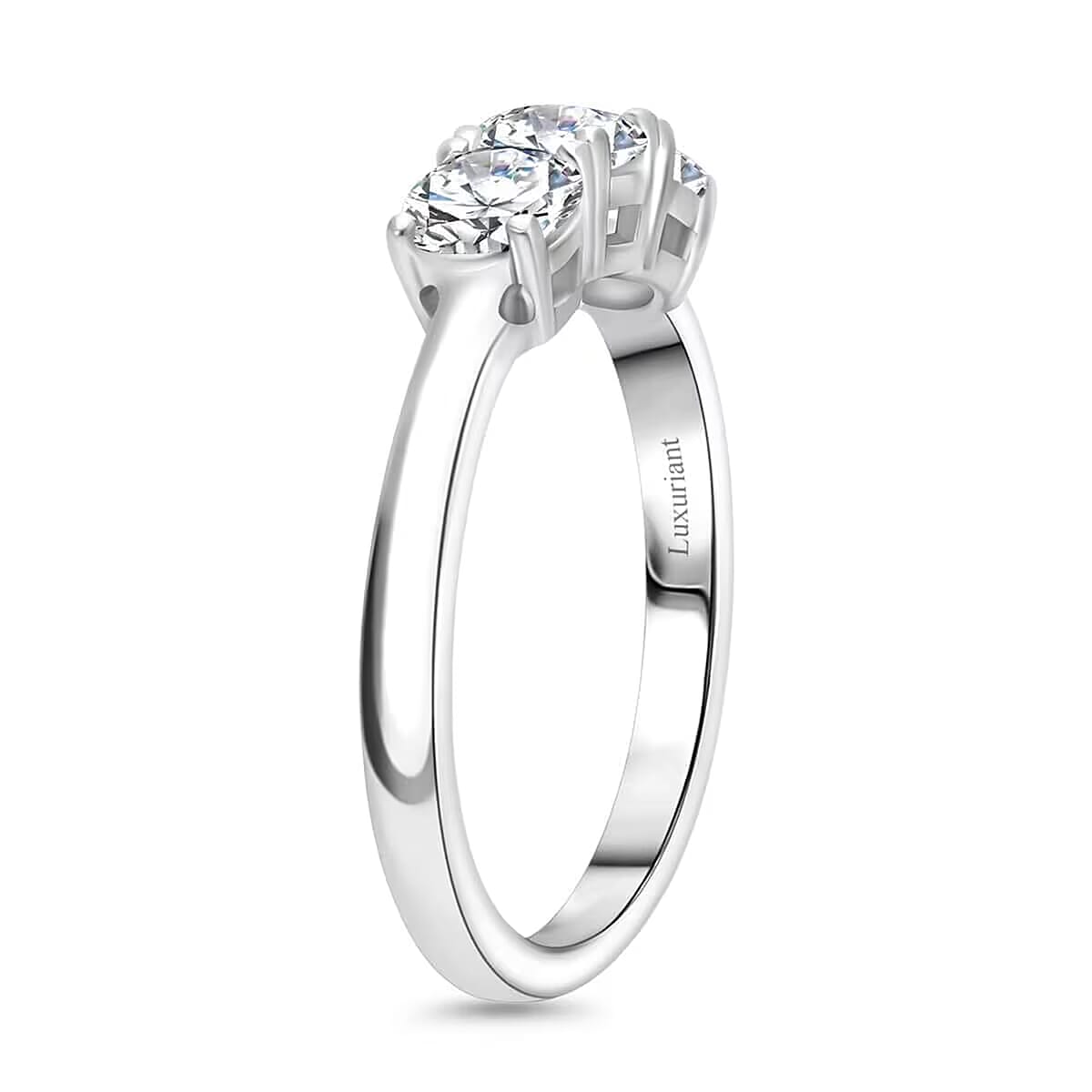 SGL Certified Luxuriant Lab Grown Diamond G-H VS 2.00 ctw Ring in 950 Platinum (Size 7.5) 5 Grams image number 8