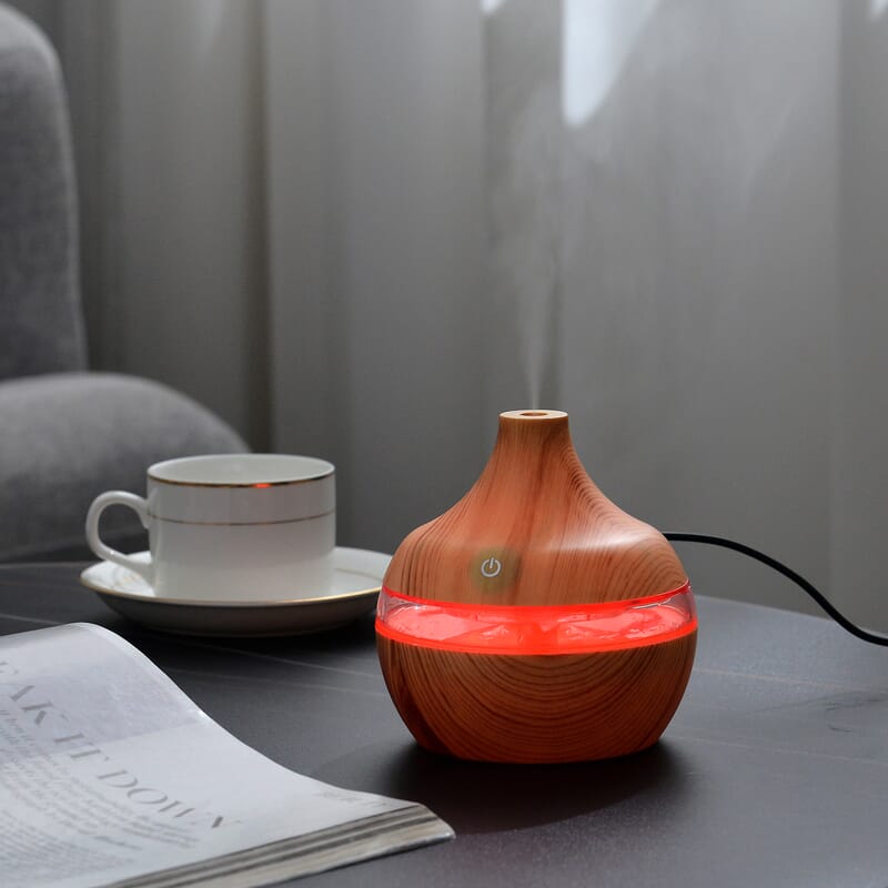 Ankur's Treasure Chest Color Changing LED Light 300ml Aroma Diffuser with 7 Essential Oils