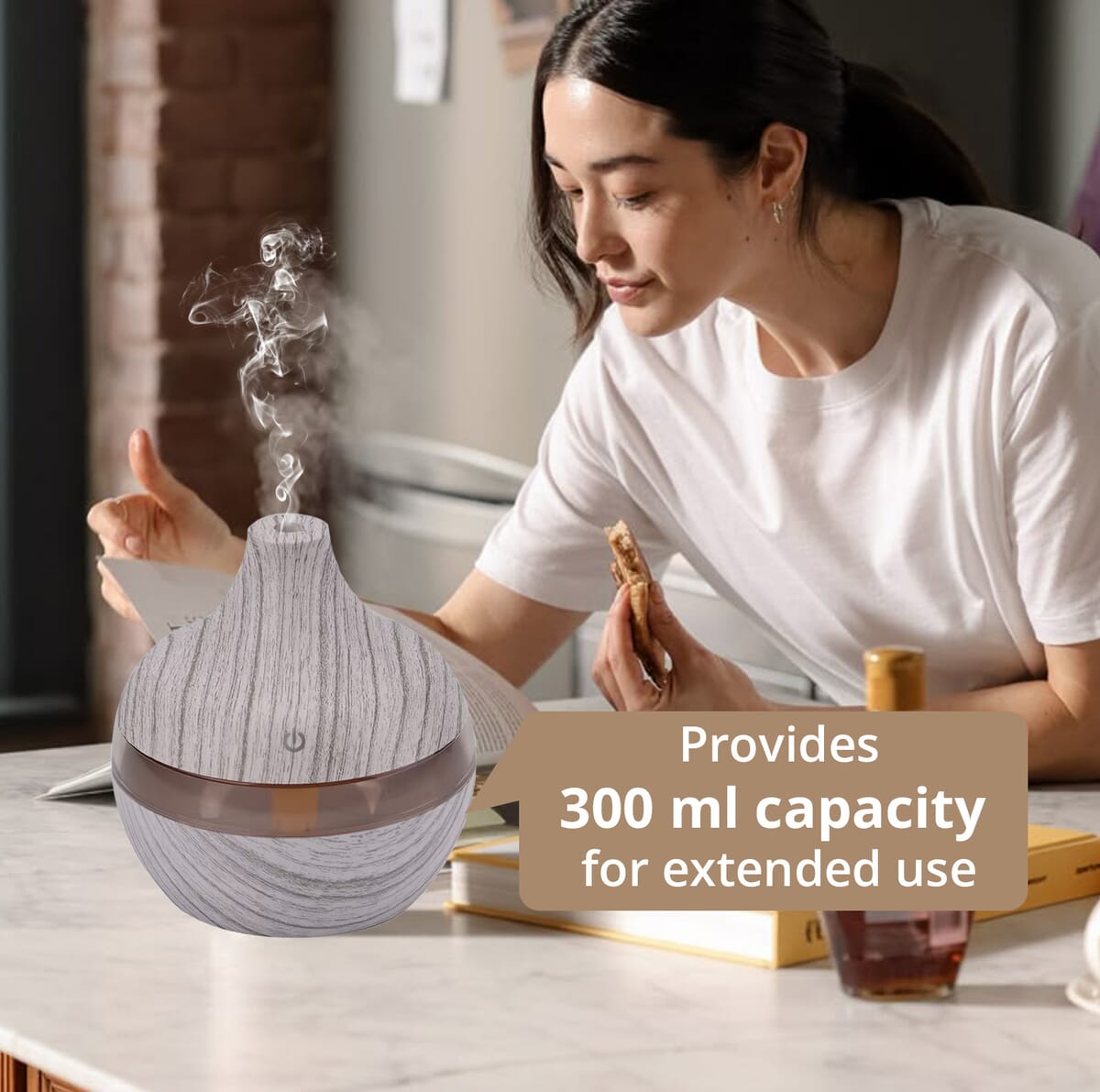 Ankur's Treasure Chest Color Changing LED Light 300ml Aroma Diffuser with 7 Essential Oils image number 2