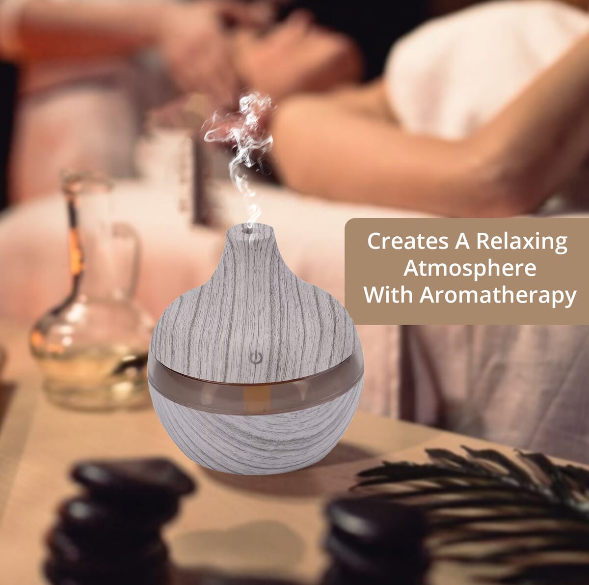 Ankur's Treasure Chest Color Changing LED Light 300ml Aroma Diffuser with 7 Essential Oils image number 5