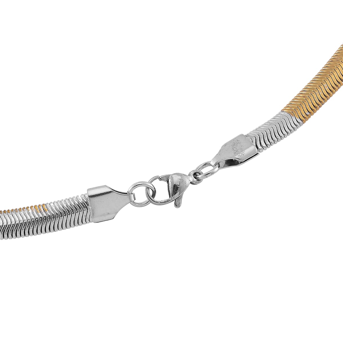 6mm Chain Necklace in ION Plated YG and Stainless Steel 24-26 Inches image number 4