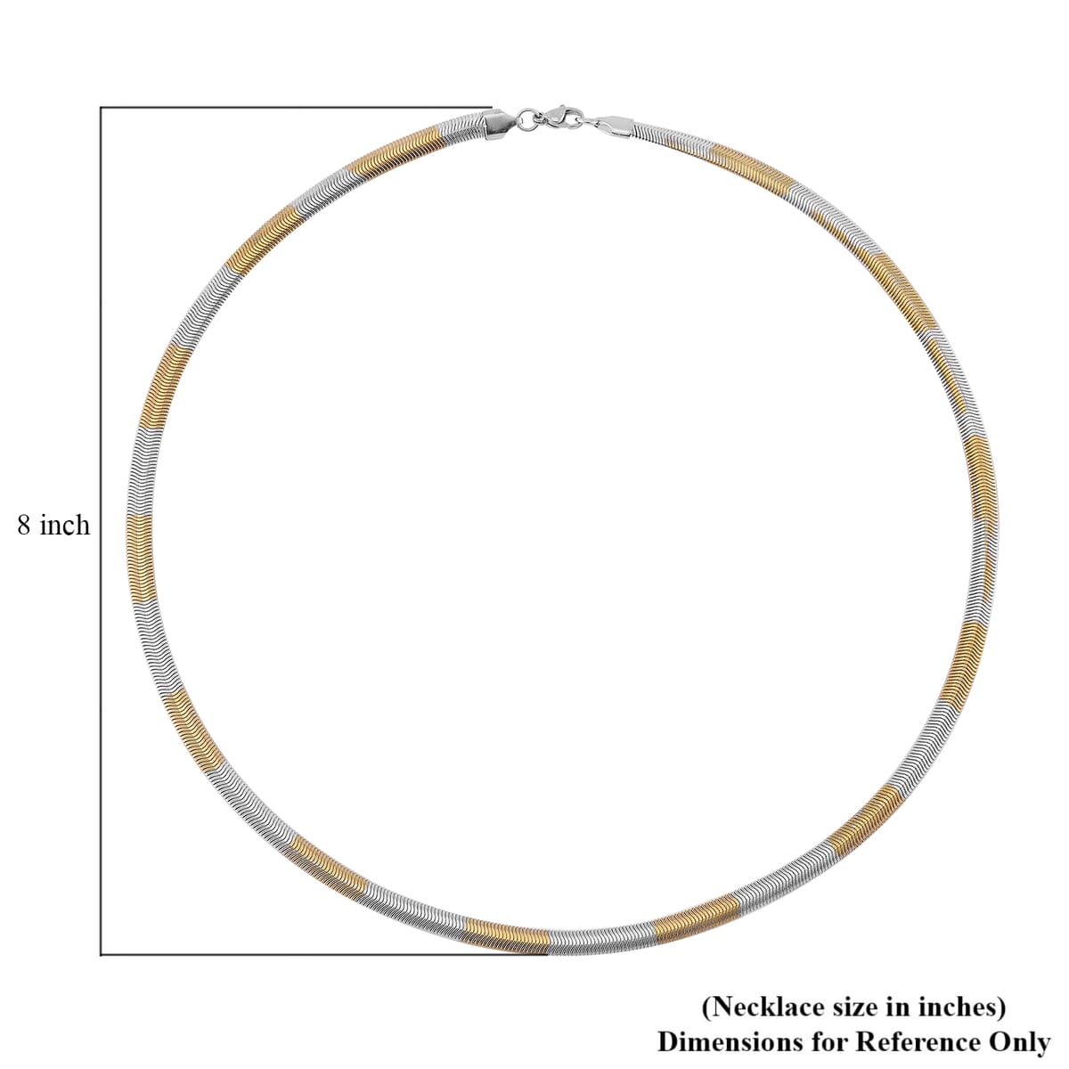 6mm Chain Necklace in ION Plated YG and Stainless Steel 24-26 Inches image number 5