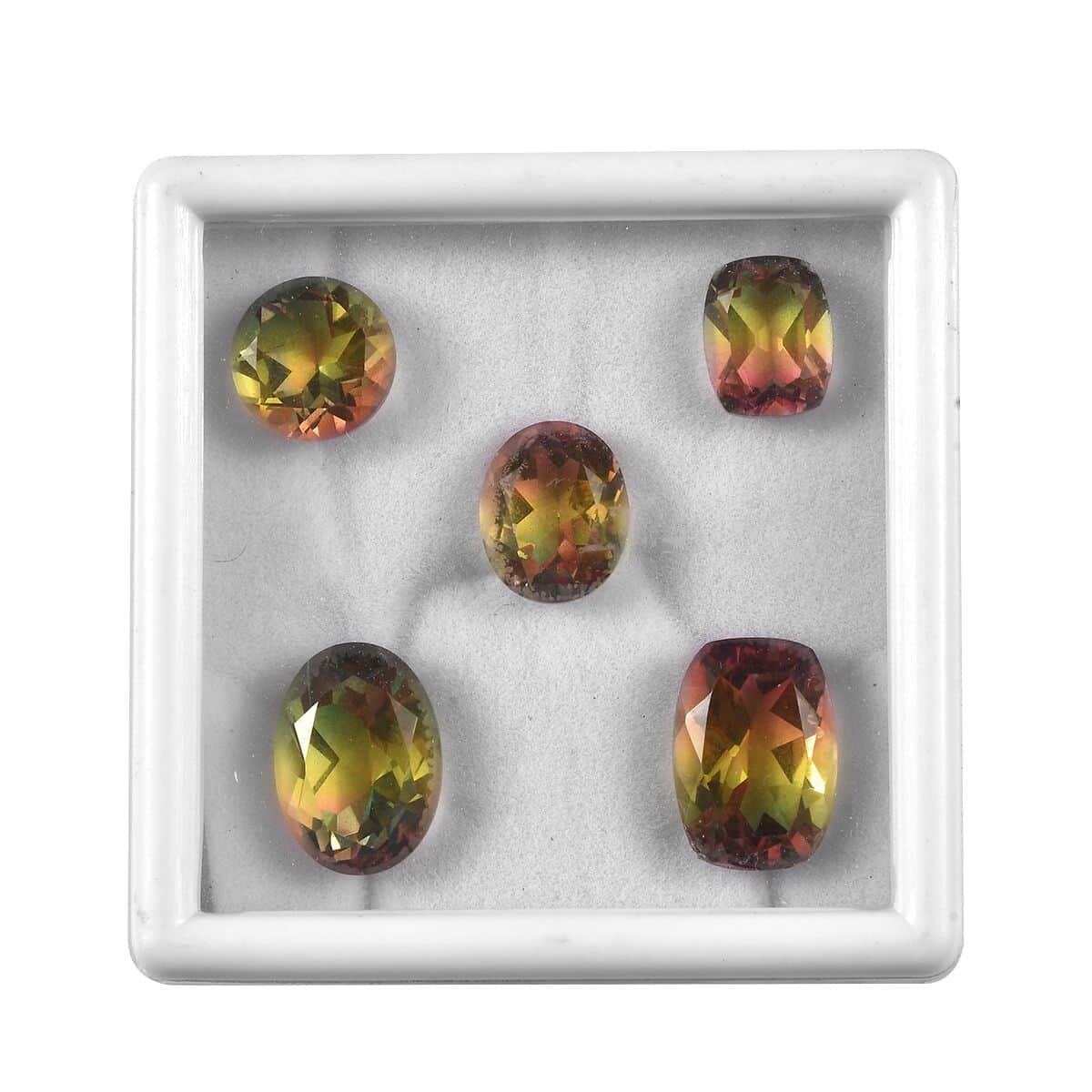 Rainbow Genesis Triplet Quartz Set of 5 (Mix Mix Size) 25.00 ctw image number 0