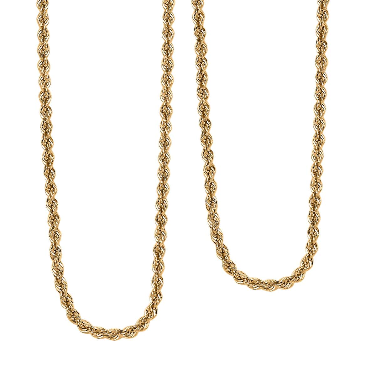 Rope Chain Necklace in 22K Yellow Gold 3.70 Grams 22 Inches image number 0