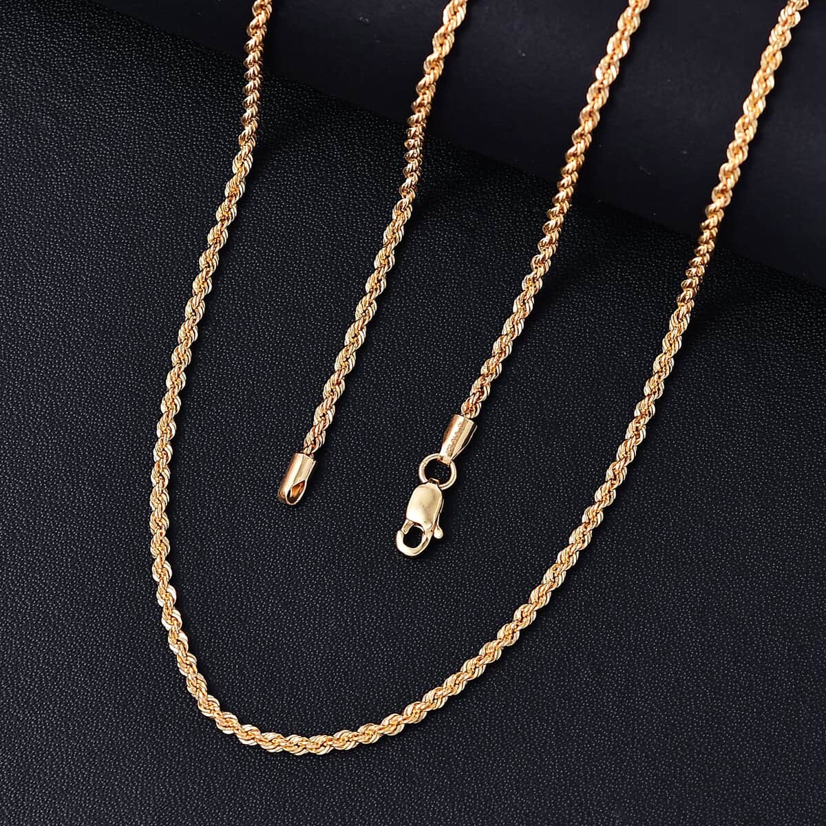 Rope Chain Necklace in 22K Yellow Gold 3.70 Grams 22 Inches image number 1