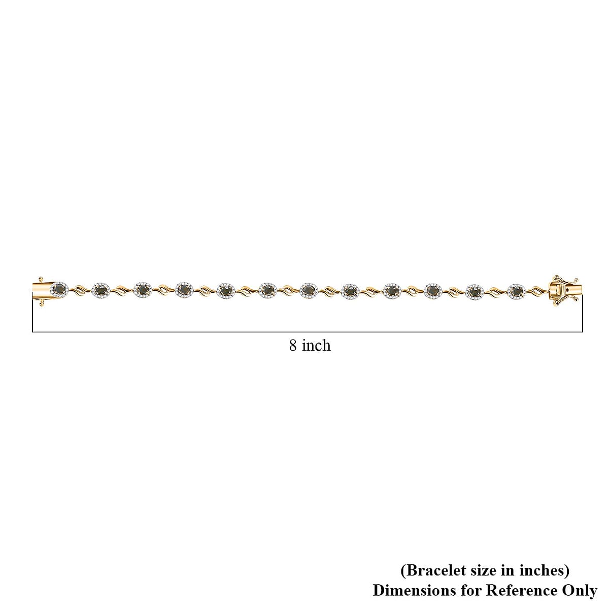 Narsipatnam Alexandrite and White Zircon 2.90 ctw Twilight Harmony Bracelet in 18K Vermeil Yellow Gold Over Sterling Silver (7.25 In) image number 4