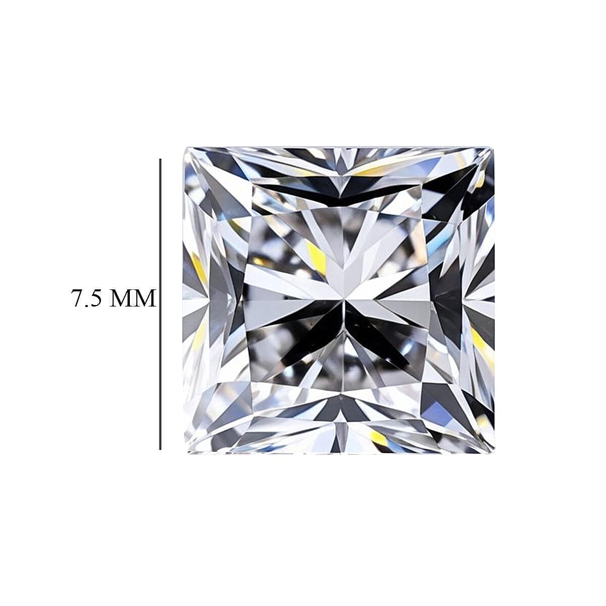 IGI Certified Luxuriant Lab Grown Diamond (G VS2) (Sqr Princess cut 7.5 mm) 3.00 ctw image number 3