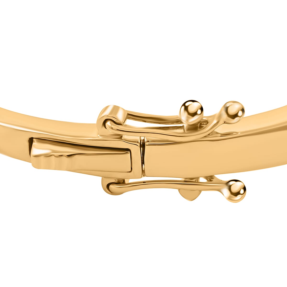 Certified & Appraised Luxoro 10K Yellow Gold AAA Asscher Cut Turkizite, Diamond (G-H, I2) (0.31 cts) Bangle Bracelet (8.00 In) (10.50 g) 4.40 ctw image number 4