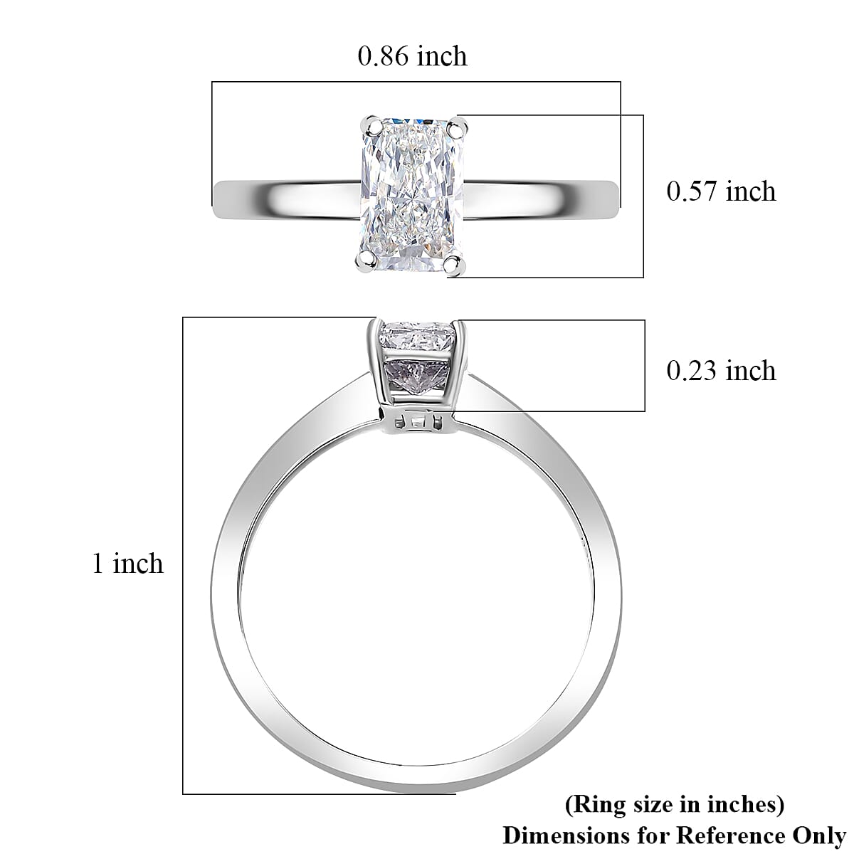 Luxuriant Lab Grown Diamond G VS 1.00 ctw Solitaire Ring in 14K White Gold (Size 10.0)