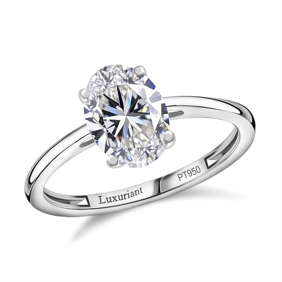 IGI Certified Luxuriant Lab Grown Diamond G-H VS 2.00 ctw Solitaire Ring in 950 Platinum (Size 8.0) image number 0