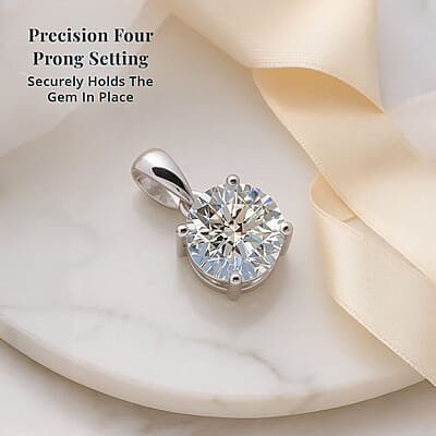 IGI Certified Luxuriant Lab Grown Diamond G-H VS 2.00 ctw Solitaire Pendant without Chain in 950 Platinum