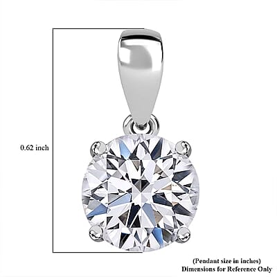 IGI Certified Luxuriant Lab Grown Diamond G-H VS 2.00 ctw Solitaire Pendant without Chain in 950 Platinum