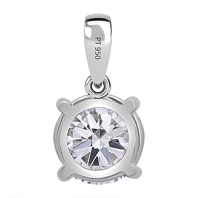 IGI Certified Luxuriant Lab Grown Diamond G-H VS 2.00 ctw Solitaire Pendant without Chain in 950 Platinum