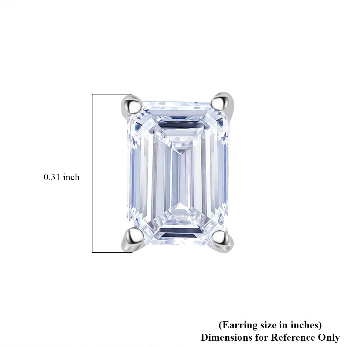 IGI Certified Luxuriant Lab Grown Diamond G-H VS 2.00 ctw Stud Earrings in 950 Platinum image number 4