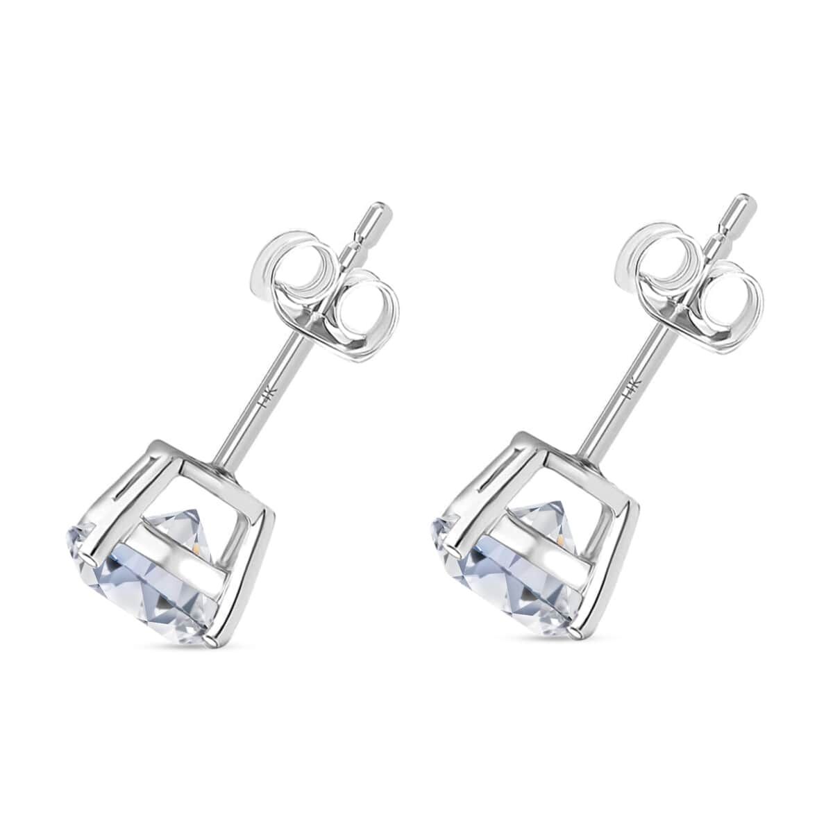 IGI Certified Luxuriant Lab Grown Diamond G-H VS 2.00 ctw Stud Earrings in 950 Platinum image number 2