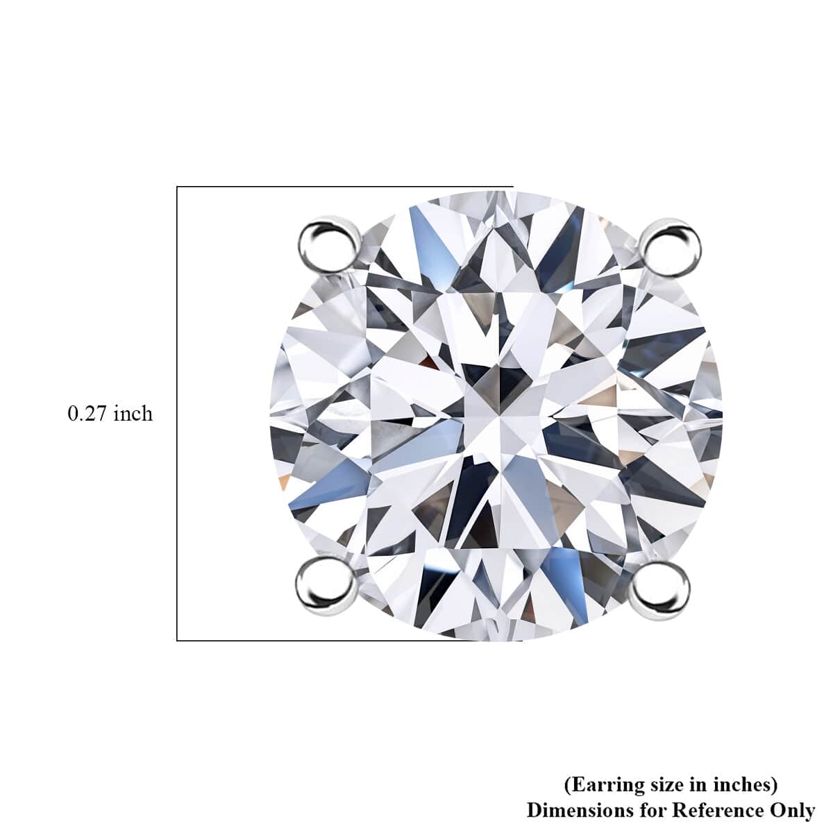 IGI Certified Luxuriant Lab Grown Diamond G-H VS 2.00 ctw Stud Earrings in 950 Platinum image number 4