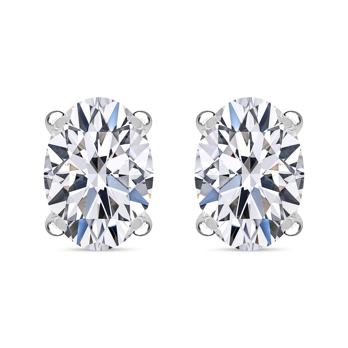 IGI Certified Luxuriant Lab Grown Diamond G-H VS 2.00 ctw Stud Earrings in 950 Platinum image number 0