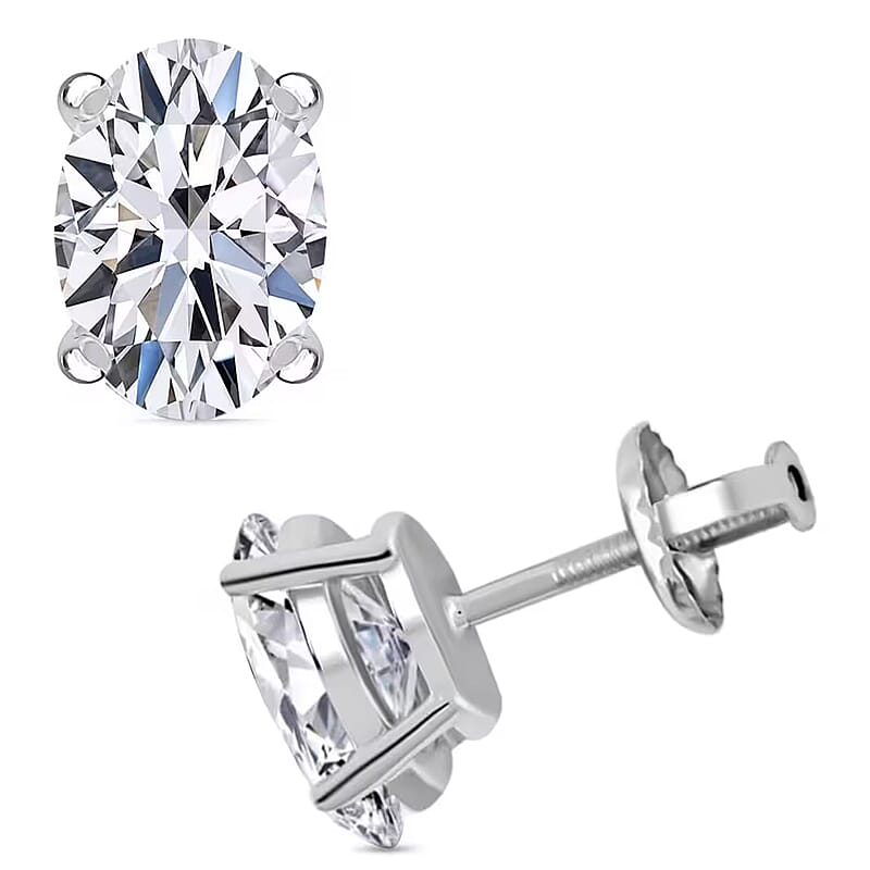 IGI Certified Luxuriant Lab Grown Diamond G-H VS 2.00 ctw Stud Earrings in 950 Platinum
