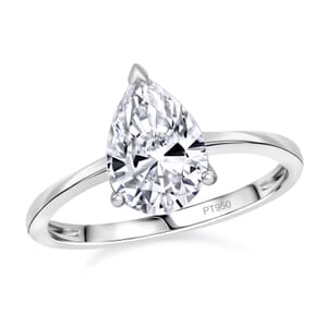 IGI Certified Luxuriant Lab Grown Diamond G-H VS 2.00 ctw Solitaire Ring in 950 Platinum (Size 9.0)