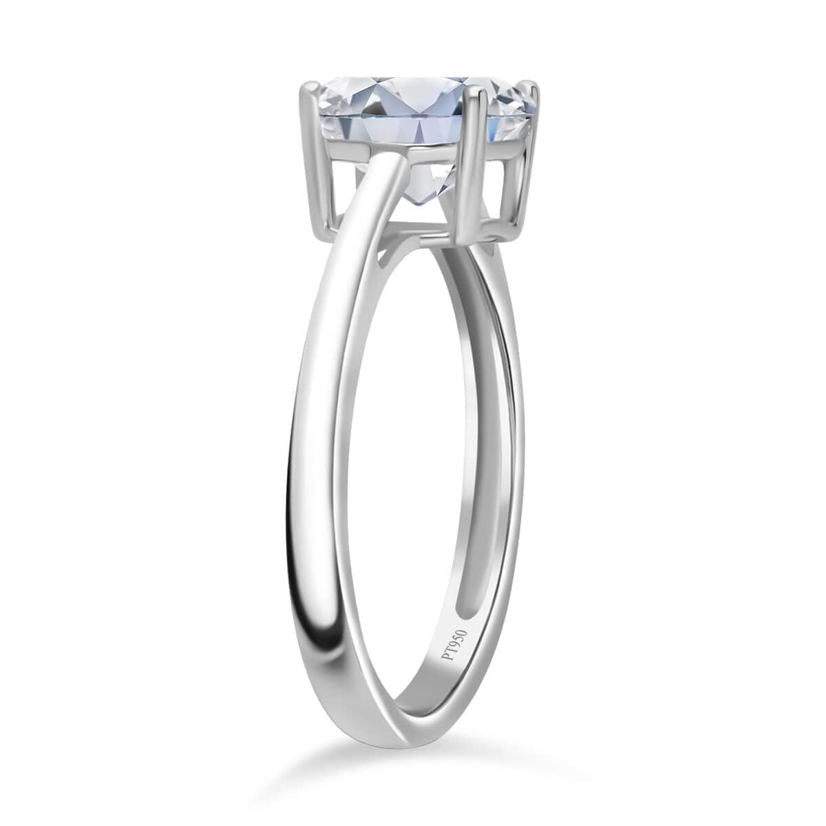 IGI Certified Asscher Cut Luxuriant Lab Grown Diamond G-H VS2 2.00 ctw Ring in 950 Platinum (Size 10.0) image number 2