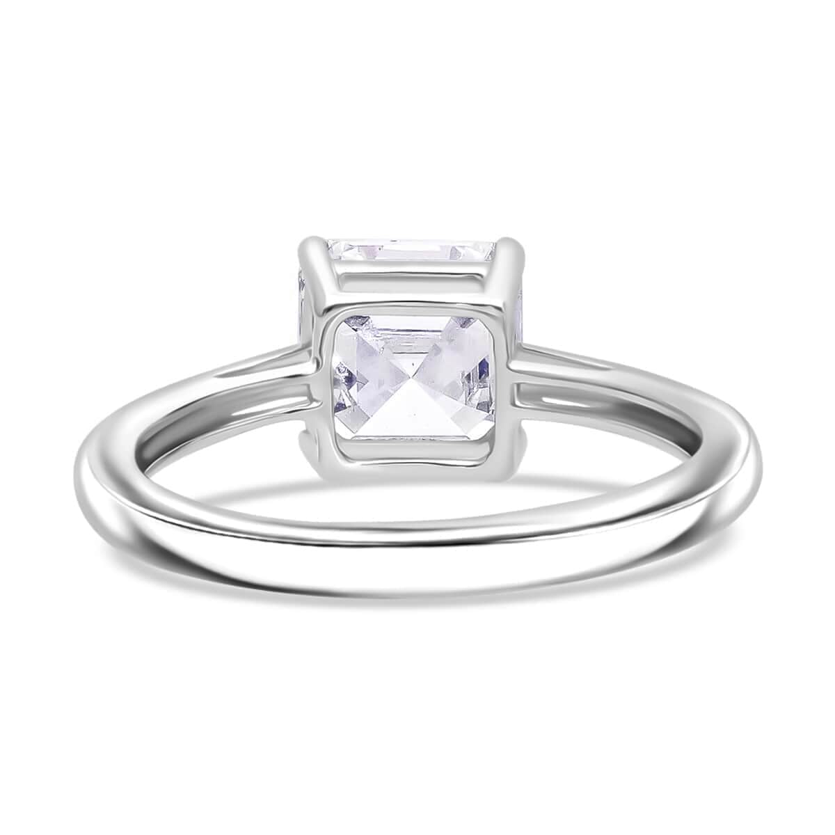 IGI Certified Asscher Cut Luxuriant Lab Grown Diamond G-H VS2 2.00 ctw Ring in 950 Platinum (Size 10.0) image number 3