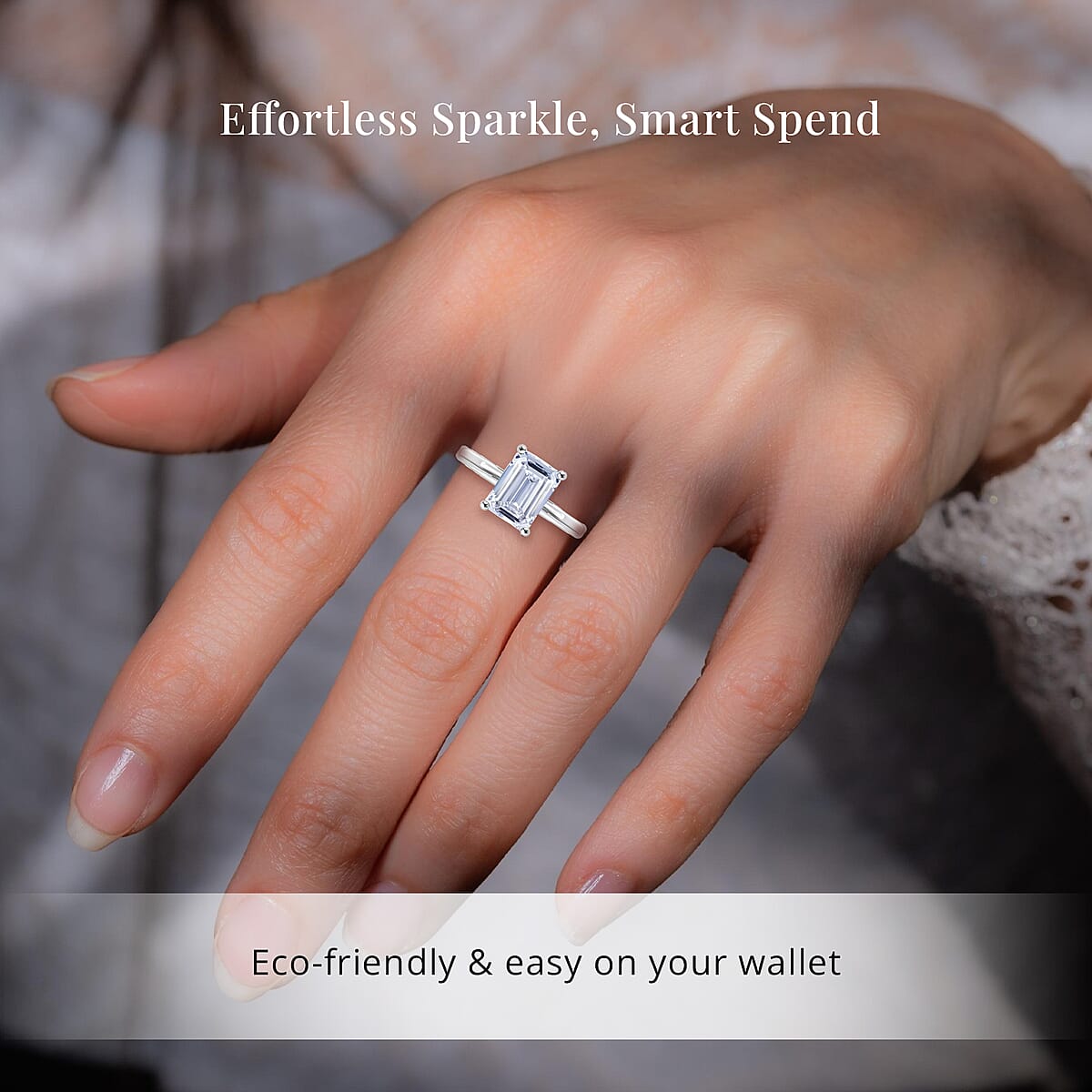 IGI Certified 950 Platinum Luxuriant Lab Grown Diamond (G-H, VS) Ring (Size 10.0) 2.00 ctw image number 1