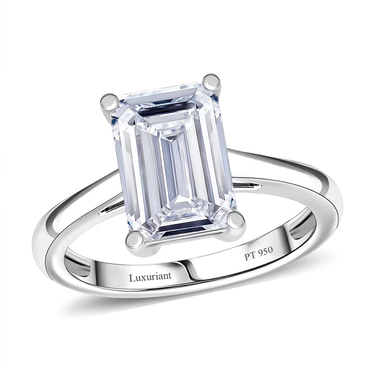 IGI Certified Luxuriant Lab Grown Diamond G-H VS 2.00 ctw Solitaire Ring in 950 Platinum (Size 8.0) (Del. in 7-10 Days) image number 0