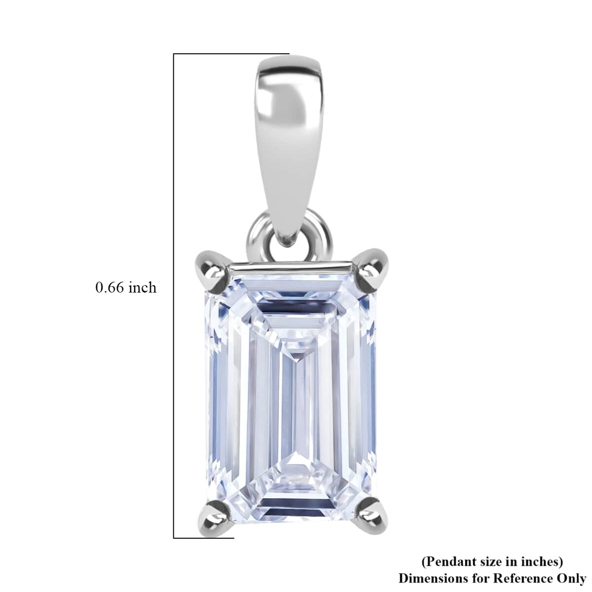 IGI Certified Luxuriant Lab Grown Diamond G-H VS2 2.00 ctw Solitaire Pendant in 950 Platinum image number 3