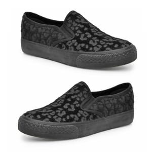 Bucco Pony Hair Slip-On Sneakers - Black (Size 10)