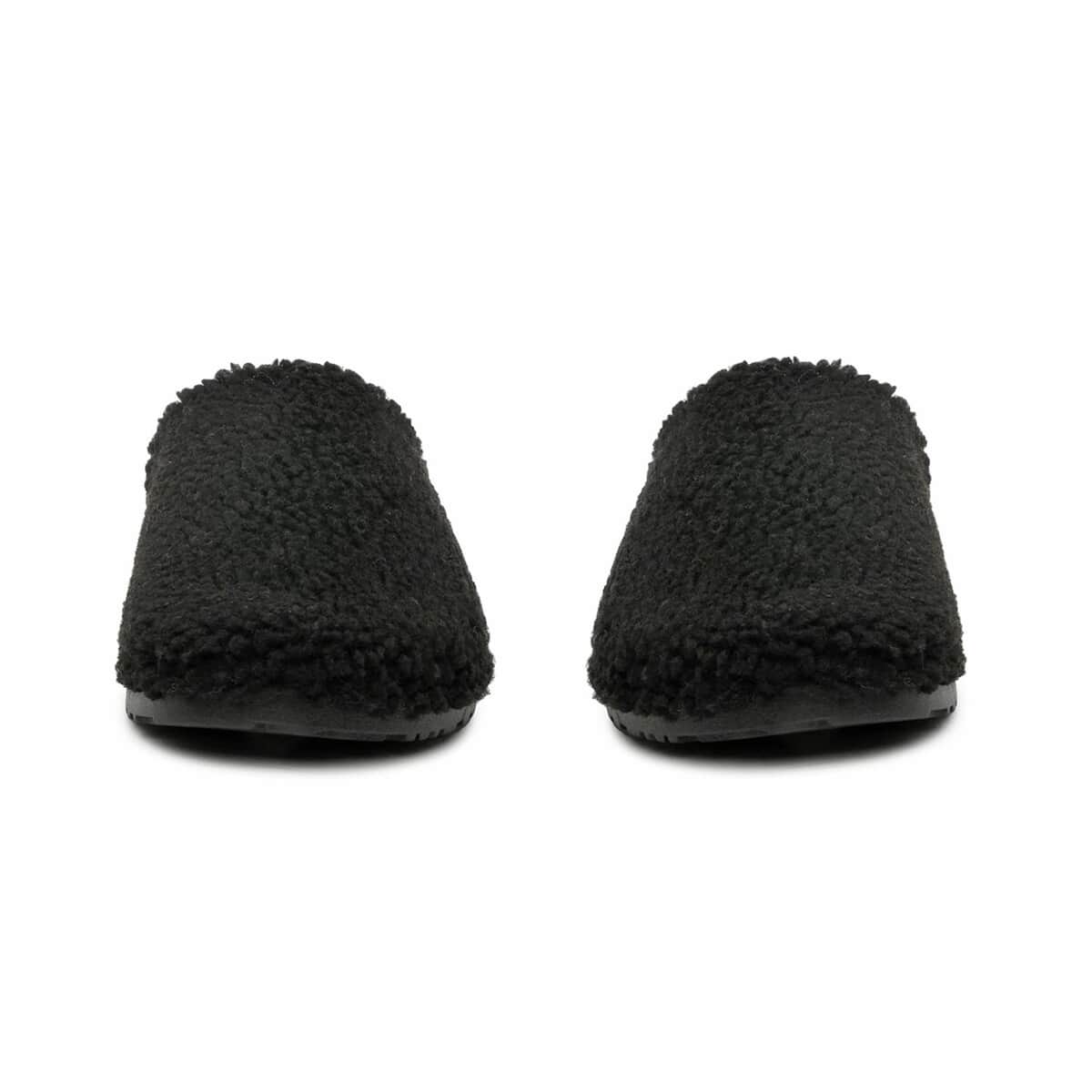 Nicole Miller Faux Fur Bondy Slippers - Black (Size 10) image number 1