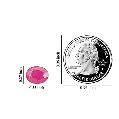 AAA Royal Ruby (Ovl 9x7 mm) 2.00 ctw