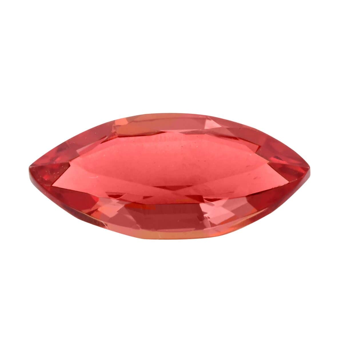 Certified & Appraised AAAA Padparadscha Sapphire (Beryllium Treated) (Mrq Free Size) 1.00 ctw image number 0